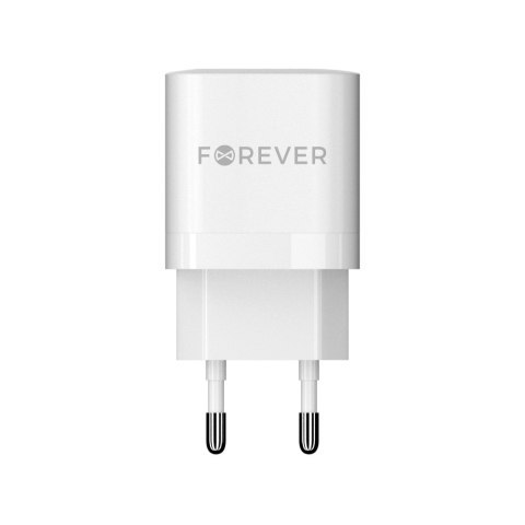 Forever ładowarka sieciowa GaN PD QC TC-05 1x USB-C + 1x USB 33W biała Forever ładowarka sieciowa GaN PD QC TC-05 1x USB-C + 1x USB 33W biała