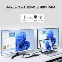 Unitek Adapter USB-C na HDMI 4K i VGA FullHD