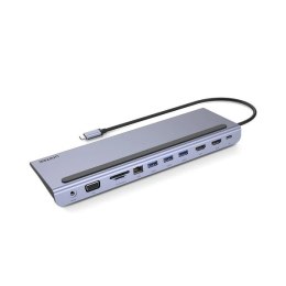 Unitek Hub USB 11 w 1, USB-C, RJ45, MST, 100W PD