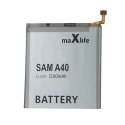 Bateria Maxlife do Samsung Galaxy A40 A405 EB-BA405ABE 3100mAh