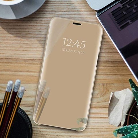 Etui Smart Clear View do Samsung Galaxy A15 4G / A15 5G złote Etui Smart Clear View do Samsung Galaxy A15 4G / A15 5G złote