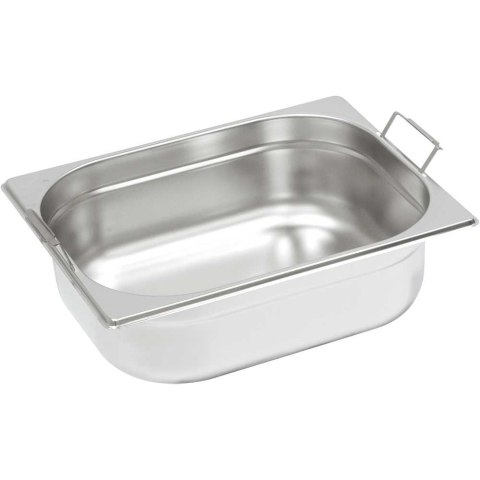 Pojemnik stalowy z uchwytami, GN 1/2, H 100 mm Pojemnik stalowy z uchwytami, GN 1/2, H 100 mm