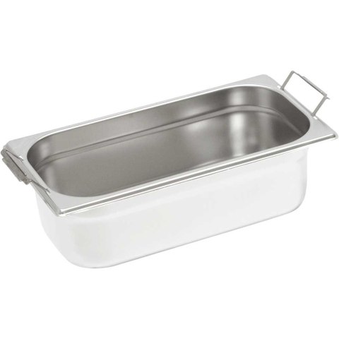 Pojemnik stalowy z uchwytami, GN 1/3, H 100 mm Pojemnik stalowy z uchwytami, GN 1/3, H 100 mm