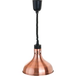 Lampa do podgrzewania potraw wisząca, miedziana, P 0.25 kW, U 230 V