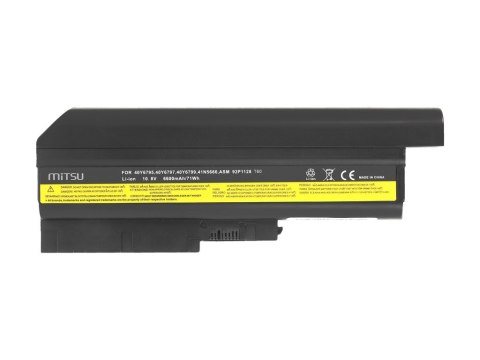 Bateria Mitsu do IBM R60, T60, T61 (6600mAh) Bateria Mitsu do IBM R60, T60, T61 (6600mAh)