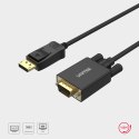 Unitek Adapter DisplayPort na VGA, kabel 1,8m