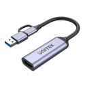 Unitek Grabber video USB-C/A, 4K HDMI 1.4b