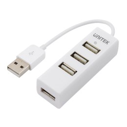 Unitek Y-2146 hub 4x USB 2.0 mini - biały