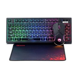 Zestaw przewodowy klawiatura + mysz + podkładka Marvo CM310 EN TKL 80%, Gaming