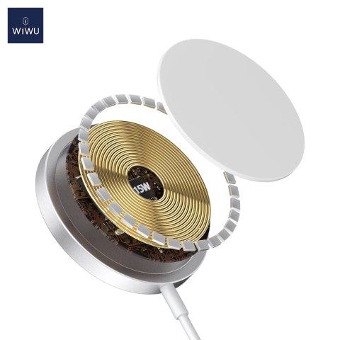 WIWU ładowarka indukcyjna Wi-W009 magnetyczna biała 15W WIWU ładowarka indukcyjna Wi-W009 magnetyczna biała 15W