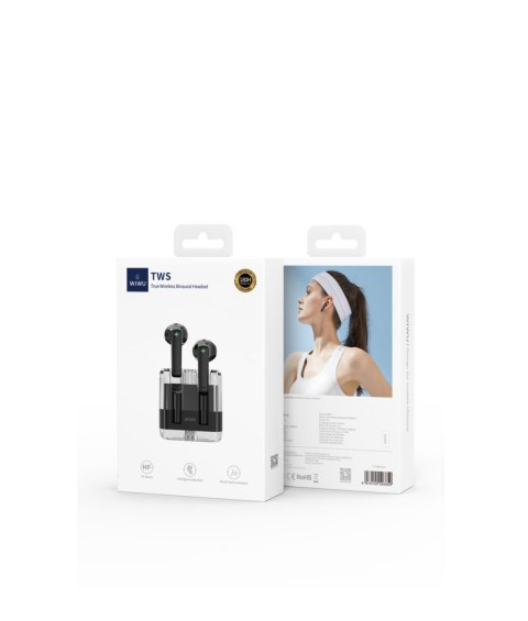 WIWU słuchawki Bluetooth T21 TWS czarne WIWU słuchawki Bluetooth T21 TWS czarne