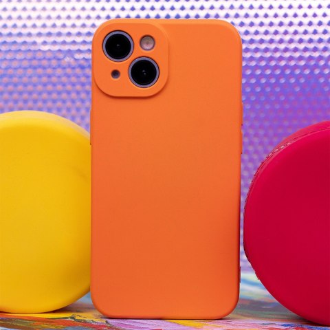 Nakładka Silicon do iPhone 15 Pro Max 6,7" pomarańczowy Nakładka Silicon do iPhone 15 Pro Max 6,7" pomarańczowy