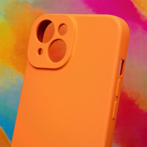 Nakładka Silicon do iPhone 15 Pro Max 6,7" pomarańczowy Nakładka Silicon do iPhone 15 Pro Max 6,7" pomarańczowy