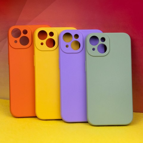 Nakładka Silicon do iPhone 15 Pro Max 6,7" pomarańczowy Nakładka Silicon do iPhone 15 Pro Max 6,7" pomarańczowy