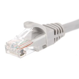 Patchcord RJ45, Netrack osłonka zalewana, kat. 5e UTP, 0,5m szary