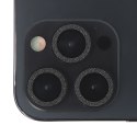 Zestaw szkieł na aparat do iPhone 11 black glitter (2 sztuki)