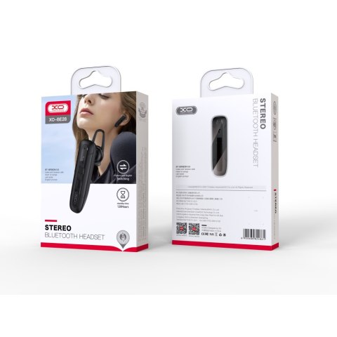 XO słuchawka Bluetooth BE28 czarna XO słuchawka Bluetooth BE28 czarna