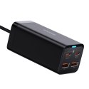 Baseus ładowarka sieciowa GaN3 Pro 100W 2x USB-C 2x USB czarna