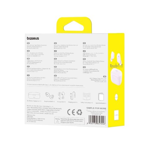 Baseus słuchawki Bluetooth Bowie E18 True Wireless Earphones fioletowe Baseus słuchawki Bluetooth Bowie E18 True Wireless Earphones fioletowe
