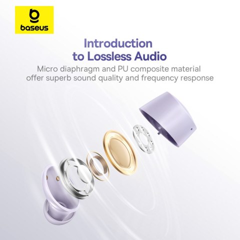 Baseus słuchawki Bluetooth Bowie E18 True Wireless Earphones fioletowe Baseus słuchawki Bluetooth Bowie E18 True Wireless Earphones fioletowe