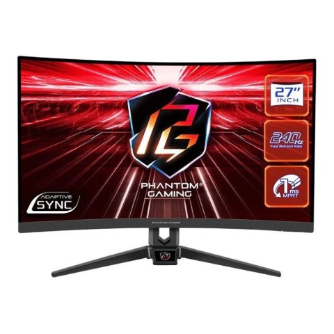 Monitor ASRock 27" Curved Phantom Gaming Monitor PG27F15RS1A 2xHDMI DP głośniki 2x2W