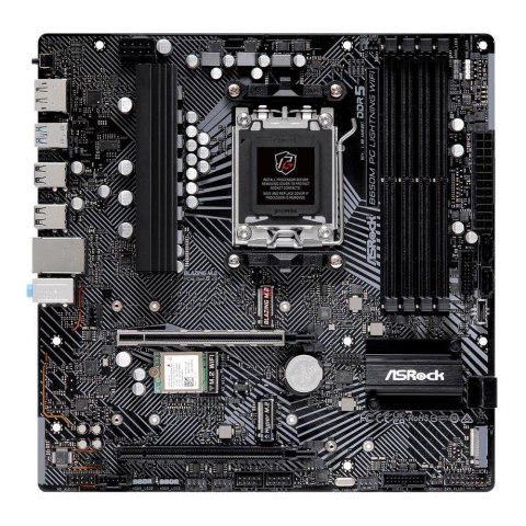 Płyta ASrock B650M PG LIGHTNING WIFI /AMD B650/DDR5/SATA3/M.2/USB3.2/WiFi/BT/PCIe4.0/AM5/mATX