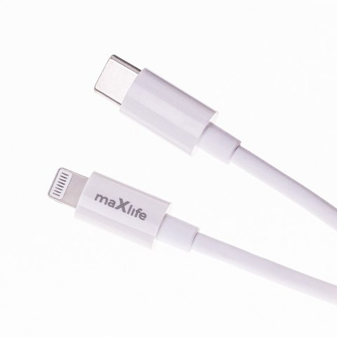 Maxlife ładowarka sieciowa PD QC MXTC-06-20AC 1x USB-C 1x USB 20W biała + kabel USB-C - Lightning 20W Maxlife ładowarka sieciowa PD QC MXTC-06-20AC 1x USB-C 1x USB 20W biała + kabel USB-C - Lightning 20W