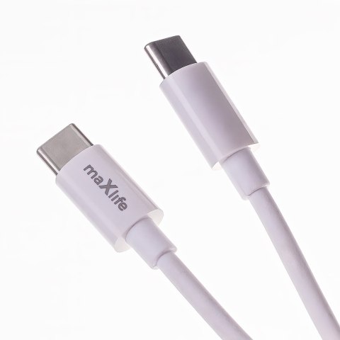 Maxlife ładowarka sieciowa PD QC MXTC-06-20AC 1x USB-C 1x USB 20W biała + kabel USB-C - USB-C 20W Maxlife ładowarka sieciowa PD QC MXTC-06-20AC 1x USB-C 1x USB 20W biała + kabel USB-C - USB-C 20W