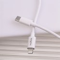 Maxlife ładowarka sieciowa PD QC MXTC-06-20C 1x USB-C 20W biała + kabel USB-C - Lightning 20W