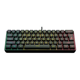 Klawiatura przewodowa SureFire KingPin X1 gamingowa 60% RGB QWERTY English