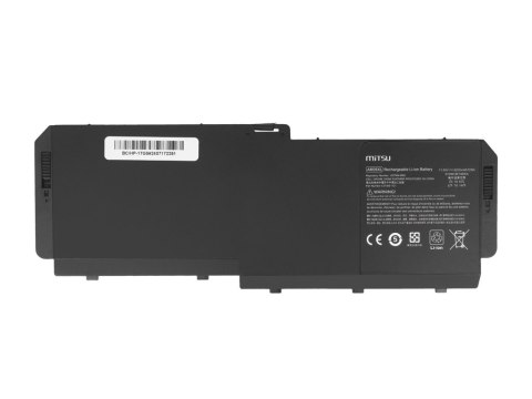 Bateria Mitsu do HP ZBook 17 G5, G6 Bateria Mitsu do HP ZBook 17 G5, G6