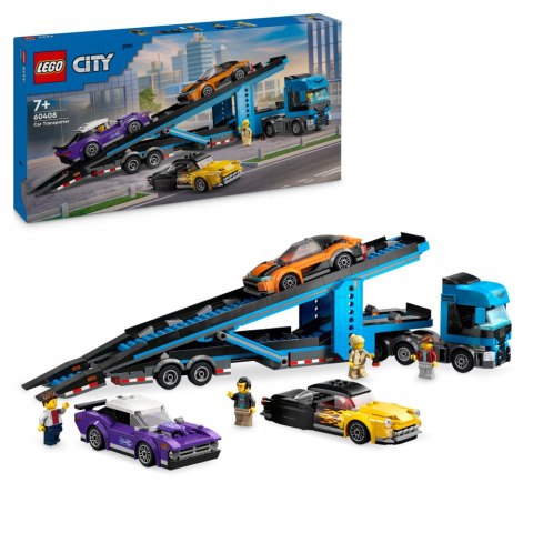 LEGO 60408 CITY - Laweta z samochodami sportowymi