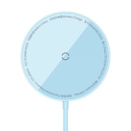 Baseus ładowarka indukcyjna Simple Mini 3 15W niebieski