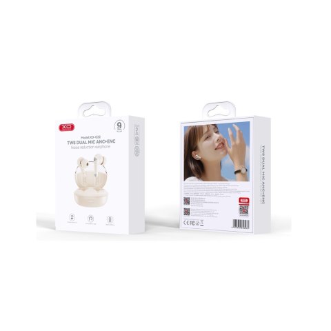 XO słuchawki Bluetooth G22 TWS beżowe ANC + ENC XO słuchawki Bluetooth G22 TWS beżowe ANC + ENC