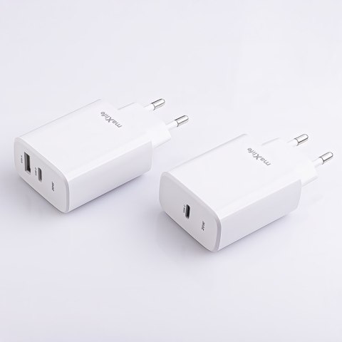 Maxlife ładowarka sieciowa PD QC MXTC-10-20C 1x USB-C 20W biała Maxlife ładowarka sieciowa PD QC MXTC-10-20C 1x USB-C 20W biała