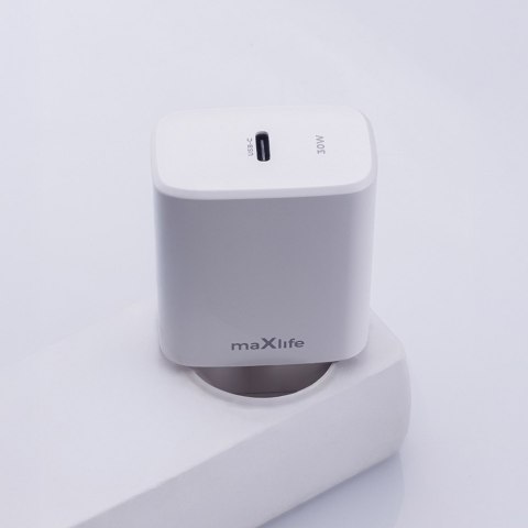 Maxlife ładowarka sieciowa PD QC MXTC-10-30C 1x USB-C 30W biała Maxlife ładowarka sieciowa PD QC MXTC-10-30C 1x USB-C 30W biała