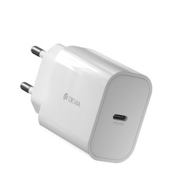 Devia ładowarka sieciowa Smart PD 1x USB-C 20W biała