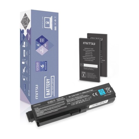 Bateria Mitsu do Toshiba L700, L730, L750 (6600mAh)