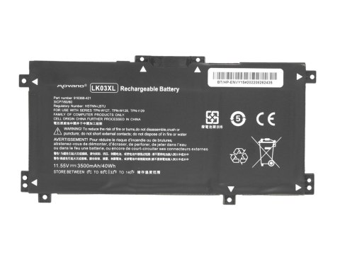 Bateria Movano do HP Envy 17, x360 15 Bateria Movano do HP Envy 17, x360 15