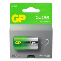 Bateria alkaliczna D / LR20 GP Super Alkaline G-TECH - 2 sztuki