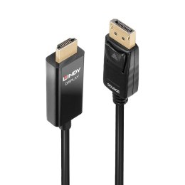 Adapter LINDY DisplayPort - HDMI HDR 2m Czarny