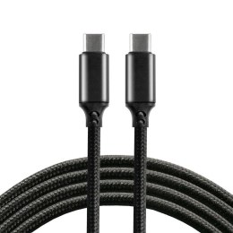 Kabel USB-C PD everActive CBB-1PD5 1m Power Delivery 5A z obsługą szybkiego ładowania 100W czarny