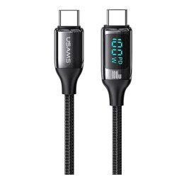 Kabel USB Usams U78 USB-C/USB-C 100W PD Fast Charging 2m LED-czarny