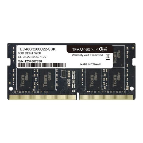 Pamięć SODIMM DDR4 Team Group Elite 8GB (1x8GB) 3200MHz CL22 1,2V