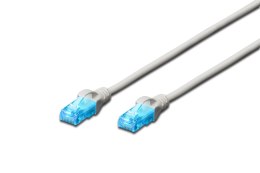 Patchcord DIGITUS UTP kat. 5e 1m PVC szary