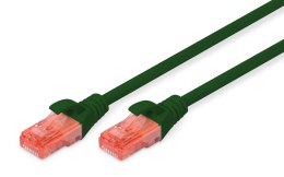 Patchcord DIGITUS UTP kat. 6 1m PVC zielony