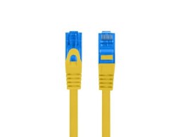 Patchcord Lanberg S/FTP kat.6A 1,5m LSZH CCA fluke passed żółty