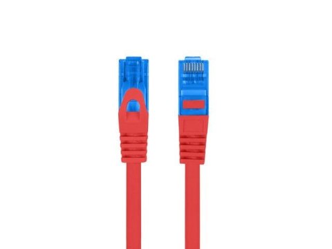 Patchcord Lanberg S/FTP kat.6A 3m LSZH CCA fluke passed czerwony