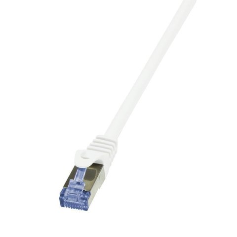 Patchcord LogiLink CQ4011S Cat.6A/7 600 MHz S/FTP PIMF 0,25m biały