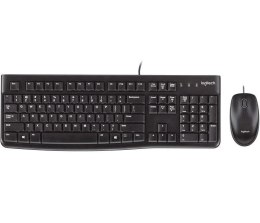 Zestaw klawiatura+mysz Logitech Desktop MK120 USB czarny układ niemiecki